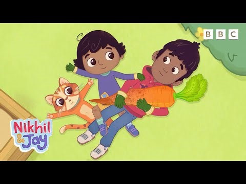 Nikhil and Jay Find The BIGGEST Carrot in The Garden | Watch Nikhil & Jay on BBC iPlayer