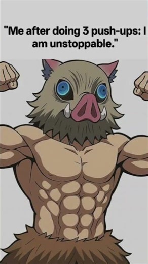 Inosuke Flexing Template #viral #demonslayer