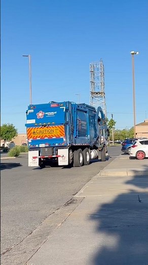 Republic Services Front Loader Driving Off #garbagetruck #truck #republicservices