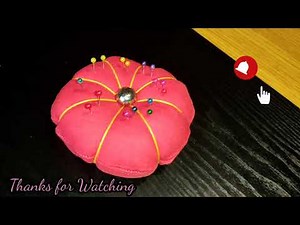 How To Make #DIY easy pin Cushion | cute Pattern pin cushion - FK