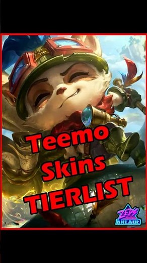 Teemo Skins Tier List #leagueoflegends #teemo #tierlist #worlds2024 #gaming #riotgames
