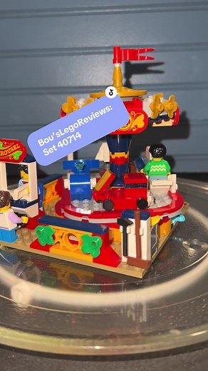 Bou’sLegoReviews Lego: Carousel Ride Set: 40714 Pieces: 232 Cost: $24.95 Overall Thoughts: Fun little set! If you have the roller coaster, 3in1 feeris wheel, or any of the LegoCity carnival packs, this is a must buy. #lego #boureviews #bousbuys