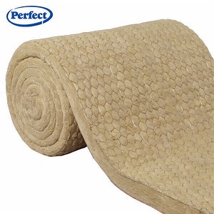 [Hot Item] Rock Wool Blanket Stitched with Wire Mesh Heat Insulation Rockwool Roll