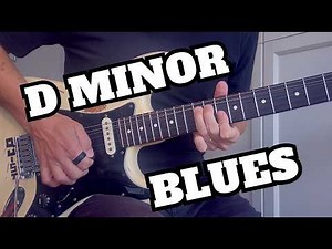 Groove Blues Jam | Vintage Guitar Backing Track - D Minor