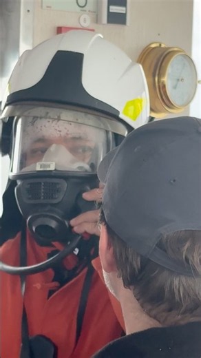 Seaman Fire Drill Training on Board #shorts