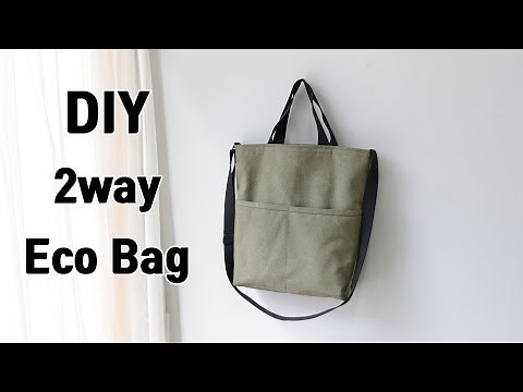 DIY 2way How to make eco bags/Eco Bag/Sewing DIY