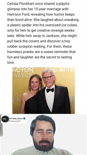 Calista Flockhart Shares Hilarious Marriage Pranks with Harrison Ford | 15 Years of Love & Laughter