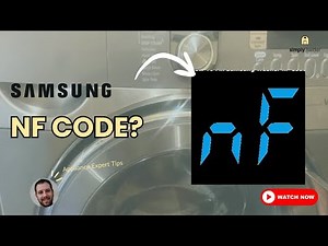 Samsung Washer NF Error Code? DON'T Call Repair! (Save $200-300)