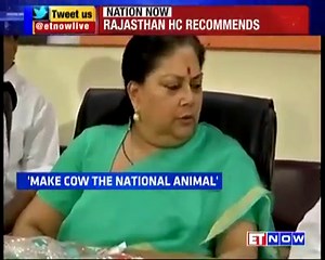 Amid protests in several states against the Government's ban on sale of cattle for slaughter, Rajasthan High Court has recommended to declare cow as the national animal of India. Here's a report: | ET NOW