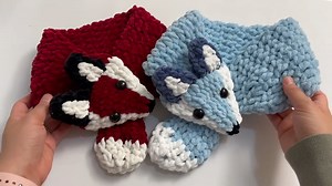 Easy crochet fox scarf tutorial for beginners