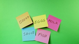 Stop Motion Sticky Notes Shopping List Stock Footage Video (100% Royalty-free) 31542034 | Shutterstock