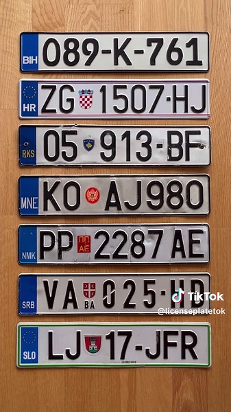 Revealing the Unique License Plates of Former Yugoslavia