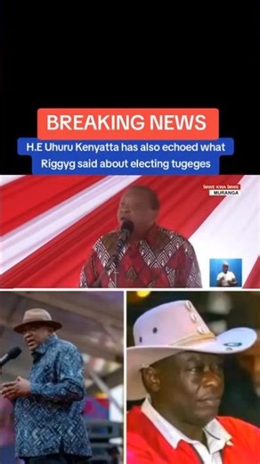 Uhuru and Gachagua reading the same script