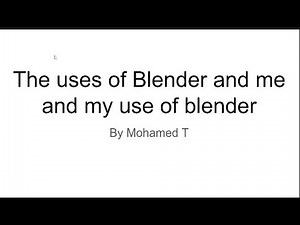 Blender Presentation: Unlocking the Secret Techniques