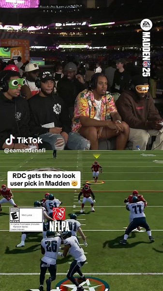 Epic No-Look User Pick in Madden Game