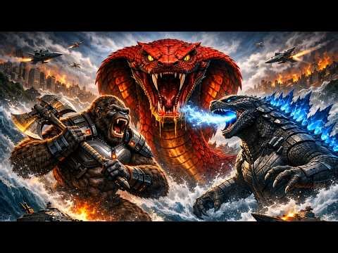 King Kong & Godzilla vs. The Abyssal Mutant Serpent: The Final Ocean Battle