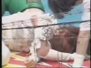 Megumi Kudo vs Shark Tsuchiya - Exploding Barbed Wire part2