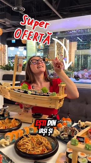 Mănânci cât vrei de 75 lei. Ești din Iași și încă n-ai auzit de oferta cu “Prânz nelimitat”? Sushi și noodles, dintr-un meniu special ales. E valabil doar cu rezervare telefonică, în prealabil, la 0753 01 77 03. Program luni-vineri 12:00-18:00. #allyoucaneat #iasi #sushi #restaurant #food | IAȘI mănâncă