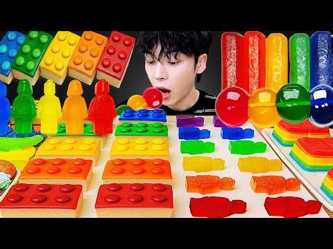 ASMR MUKBANG | BEST COOKING PART 13# GALAXY HONEY JELLY CANDY RECIPE Desserts (Rainbow Food)