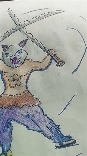 inosuke Full body draw in demon slayer