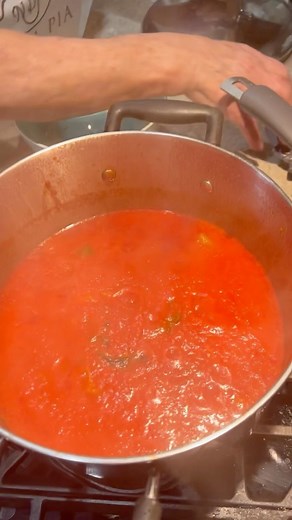 Nonna Pia on Instagram: "How Nonna Pia prepares her homemade marinara sauce 🍅🥫👵click the link in bio to watch Nonna’s special sauce dish! #nonnapia #madewithlove #marinarasauce #italiancooking"