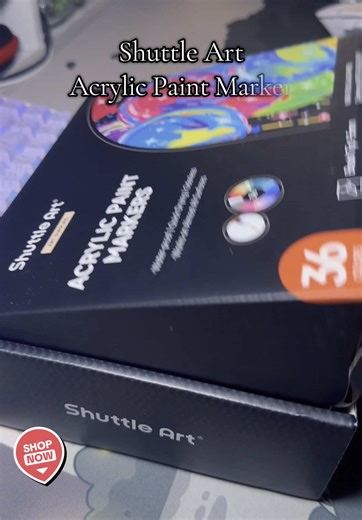 The best acrylic markers i have ever owned! The viral markers from Shuttle art acrylic paint markers so super high quality and does not bleed through certain papers and the color choices are absolutely stunning! @Shuttle Art #shuttleart #acrylicmarkers #acrylicpainting #markers #paintmarkers #paint #art #tiktokshopsummerturnup #foryoupage