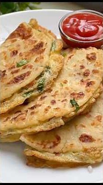 Healthy Egg Paratha Recipe ♥️ #recipe #food #cooking #viral #youtubeshorts #egg #paratha #breakfast