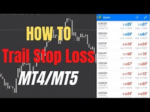How to trail stop loss on mt4 and mt5 manually to protect profits || Forex Made Simple🔥