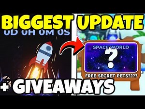 🚀HUGE SPACE UPDATE and SECRET PET GIVEAWAYS in Tap Simulator! (LIVE)