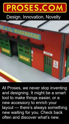 At Proses, we never stop inventing and designing smart tools and accessories for model railroaders. It might be a smart tool that makes your work easier, or a new accessory that enriches your layout — there’s always something new waiting for you. We design, test, and build everything with precision and real hobby experience in mind. Check back often and discover what’s new at Proses. 🚂⚙️ 🔧 Smart tools 🛠️ Clever accessories 🚆 Built by model railroaders, for model railroaders #modelrailroad #m