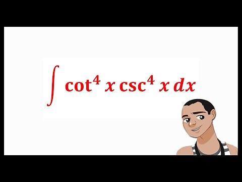 INTEGRAL OF cot^4(x)csc^4(x)dx || TRIGONOMETRIC TRANSFORMATION