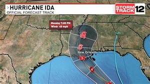 Here's the latest forecasted track of Ida. Stay updated by clicking...
