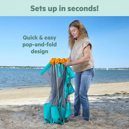 Disney Baby Finding Nemo Pop 'N Play Deluxe Portable Playard by Bright Starts, Unisex, Infant