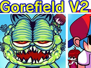 Walkthrough FNF Vs. Gorefield V2 . BrightestGames.com