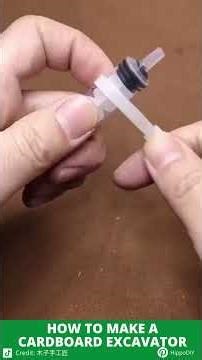 how to make a cardboard excavator