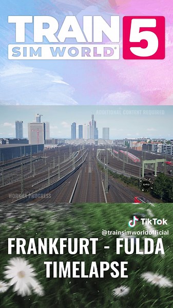 Take a scenic journey with us from Frankfurt to Fulda in this stunning timelapse! 🚄✨ Watch the trains speed through iconic landscapes—don’t miss it! #TrainSimWorld5