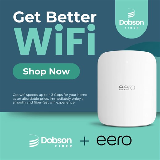 If your movie buffers more than it plays, Benny Buffer is basically your roommate. 🍿😩 Upgrade to Dobson Fiber: up to 10 Gigs, unlimited data, eero WiFi 7. Shop now at https://hubs.ly/Q03_ZXxQ0 | Dobson Fiber