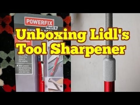 Unboxing Lidl's Diamond PowerFix Tool Sharpener / Allotment Kitchen Garden And Fruit