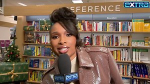 Jennifer Hudson talks working with BF Common on her first-ever holiday album and hints at a Mariah Carey holiday collab in the future! 🎄❤️ | Extra