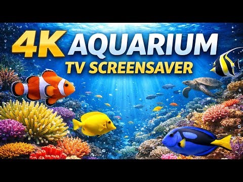 Best 4K Aquarium TV Screensaver 🐠 Relaxing Virtual Fish Tank Wallpaper for TV (Ultra HD)