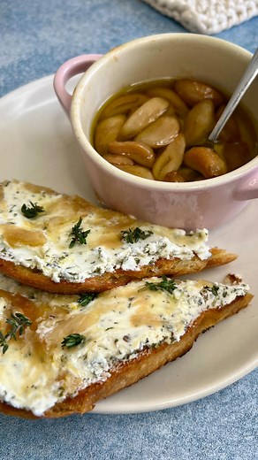115K views · 356 reactions | This Garlic Confit & Goat Cheese Toast...