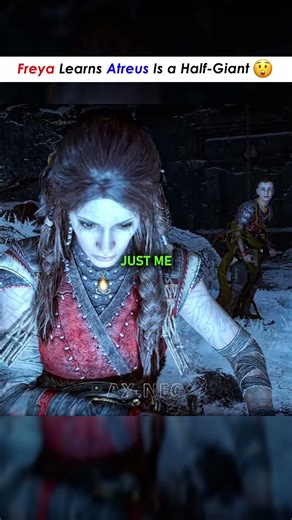 The Moment Freya Knows He Is Half-Giant #godofwarragnarok #shorts #gaming