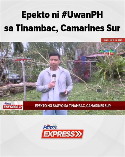 Epekto ni #UwanPH sa Tinambac, Camarines Sur. #reels | ABS CBN Integrated News & Current Affairs