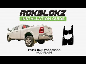 Rokblokz Mud flap Install on the 2019+ Ram 2500 & 3500 (5th Gen)