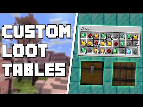 How To Make Custom Loot Tables Minecraft 1.20 +