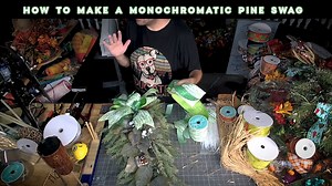 8.9K views · 155 reactions | Y'all join Damon as he makes a monochromatic frosted pine SWAG! This is simple, yet elegant and we love it for all winter long. What do y'all think? | DecoExchange | Facebook