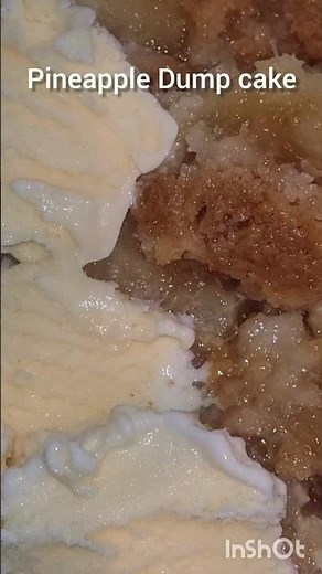 4 ingredient Pineapple Dump cake #foodshorts #easyrecipes