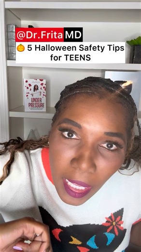 5 Essential Halloween Safety Tips Every Teen and Parent Must Know For more evidence based information, click the link in my bio & visit drfrita.com. #HalloweenSafety #TeenSafety #ParentingTips #Halloween #SafeTrick-or-Treating #askdrfrita AOA MeharryMade #KEmade #dst1913 #blackdoctors #femaledoctors #medicalexpert #YouTube @thegrio @revolttv @newsy @newsnationnow @msnbc @11alive @cnn @theportiatvshow @weekendexpresshln @foxsoul @gmabookclub @theviewabc @newsnationam @newsnationnow @truthtalksliv