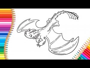 How To Draw Toothless Dragon Step by Step (How To Train Your Dragon)