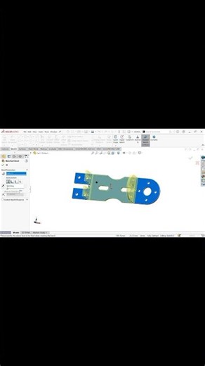 SolidWorks Sheet Metal Tutorial for Beginners | Part Design #shorts #solidworks